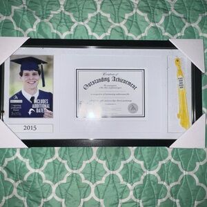 Black and White Graduation Photo Frame